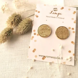 LEMPI-korvanapit, Veera (kulta, nahkaa, M)