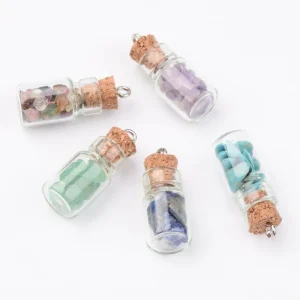 Luonnonkiviriipus, NATURE COLLECTION | Small Glass Bottle Pendant