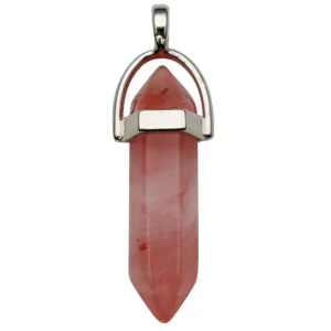 Luonnonkiviriipus, NATURE COLLECTION | Pink Agate (värjätty akaatti)