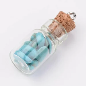 Luonnonkiviriipus, NATURE COLLECTION | Small Glass Bottle Pendant