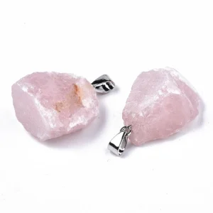 Luonnonkiviriipus, NATURE COLLECTION | Raw Rose Quartz Pendant