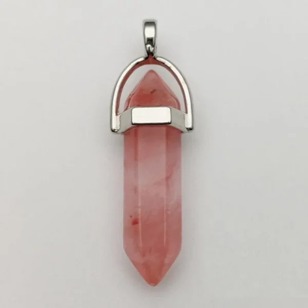 Luonnonkiviriipus, NATURE COLLECTION | Pink Agate (värjätty akaatti)