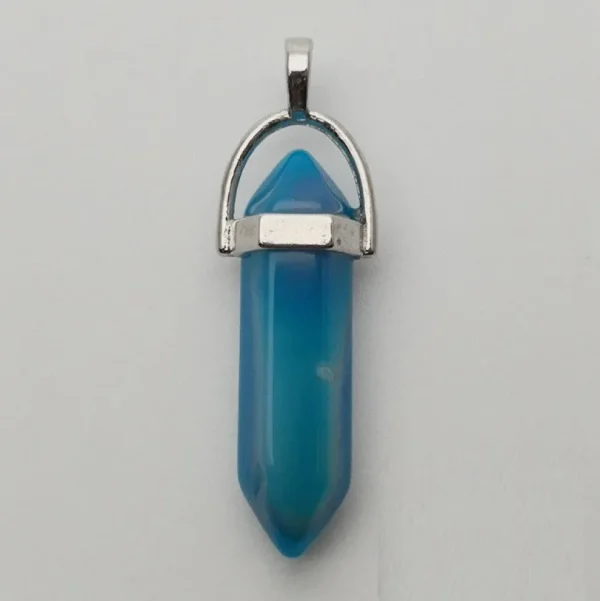 Luonnonkiviriipus, NATURE COLLECTION | Blue Agate (värjätty akaatti)