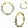 Lävistysrengas, Double Side Deluxe Gold CZ -kivellinen clicker