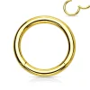Lävistysrengas, Hinged Segment Ring in Gold 1,6mm/useita kokoja