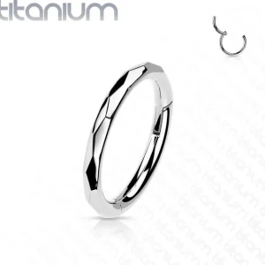 Lävistysrengas, Implant Grade Titanium Faceted Side Hoops