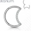 Lävistysrengas, Implant Grade Titanium Crescent Moon