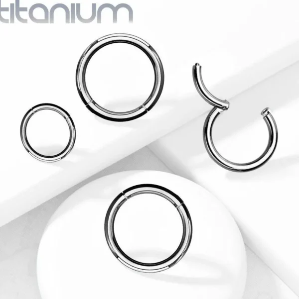 Lävistysrengas, Implant Grade Titanium Hinged Ring (1,6mm)