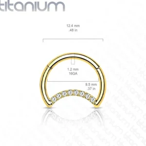 Lävistysrengas, Implant Grade Titanium Crescent Moon