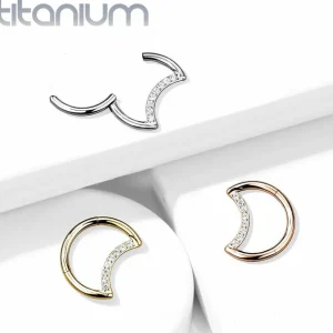 Lävistysrengas, Implant Grade Titanium Crescent Moon