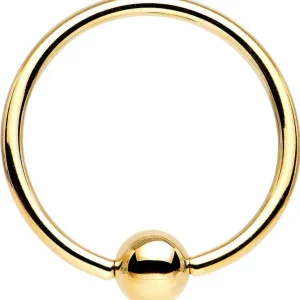 Lävistysrengas 1,2MM, BCR Titanium Goldline Premium (4mm Ball)