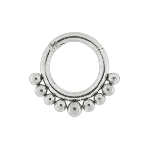 Lävistysrengas, 1,6mm Clicker with Ball Decoration