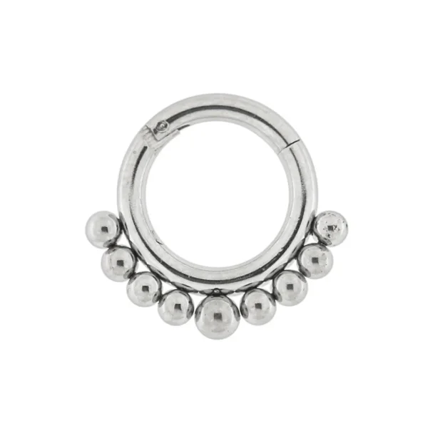 Lävistysrengas, 1,6mm Clicker with Ball Decoration