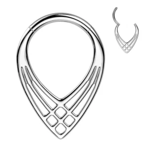 Lävistysrengas 1,2mm, Titanium Double Line -titaaninen clicker