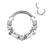 Lävistysrengas 1,2mm, Titanium Deluxe Hoop -titaaninen clicker