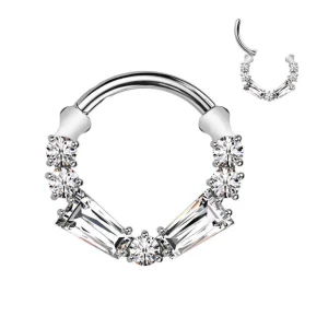 Lävistysrengas 1,2mm, Titanium Deluxe Hoop -titaaninen clicker