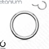 Lävistysrengas 1,2mm Titanium Segment Ring -titaaninen segmenttirengas