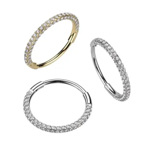 Lävistysrengas 0,8mm, Titanium 3 Sides -titaaninen clicker