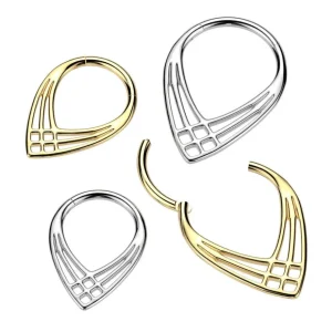 Lävistysrengas 1,2mm, Titanium Double Line -titaaninen clicker