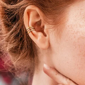 Lävistysrengas 1.2mm, Triple Titanium Hoop -ruusukultainen rengas