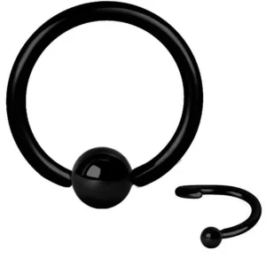 Lävistysrengas, nenärengas Continuous Blackline® BCR (0,8mm)