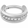Lävistysrengas, Premium CZ Mini Segment Clicker in Steel