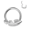 Lävistysrengas, Titanium Hoop -sulkakoristeinen clicker
