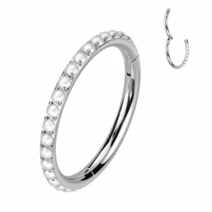 Lävistysrengas, Titanium Pearl Hoop -titaaninen helmiclicker