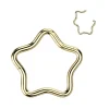 Lävistysrengas, Titanium Star Hoop in Gold -titaaninen tähti clicker