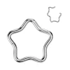 Lävistysrengas, Titanium Star Hoop in Silver -titaaninen tähti clicker