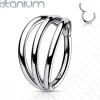 Lävistysrengas, Titanium Triple Hoops -kolmikerroksinen titaanirengas