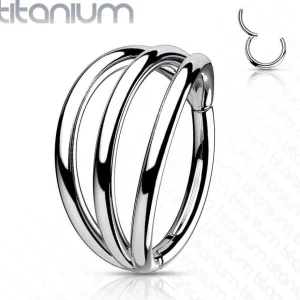 Lävistysrengas, Titanium Triple Hoops -kolmikerroksinen titaanirengas