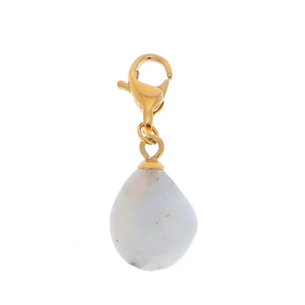 Maskotti/riipus, BOHM PARIS | Lockie Charm Naturelle agathe blanche