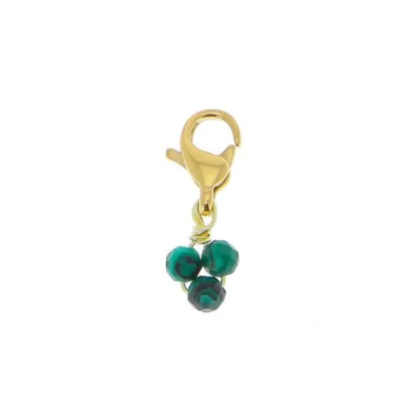 Maskotti/riipus, BOHM PARIS | Lockie Charm Ronan -malachite