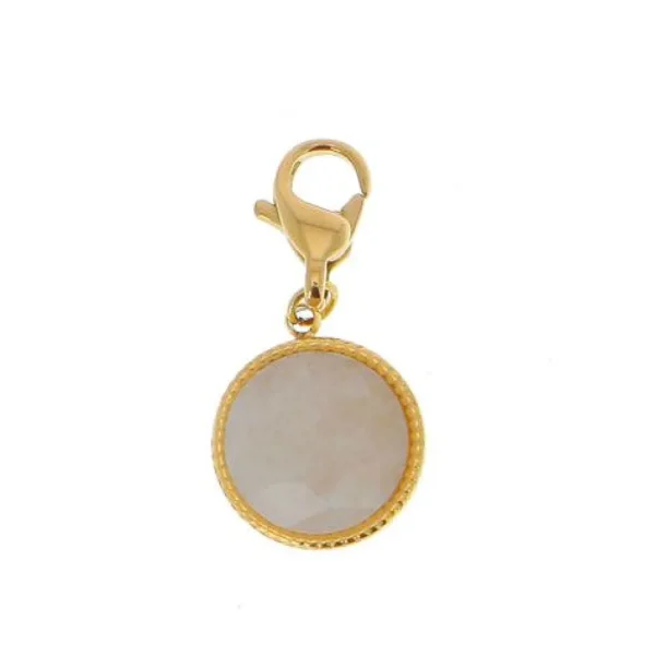 Maskotti/riipus, BOHM PARIS | Lockie Charm Hari -agathe blanche