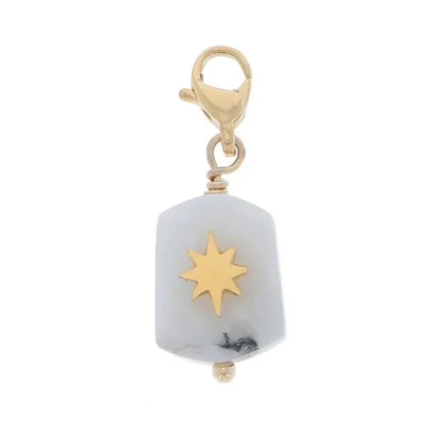 Maskotti/riipus, BOHM PARIS | Lockie Charm Majestic -agate blanche