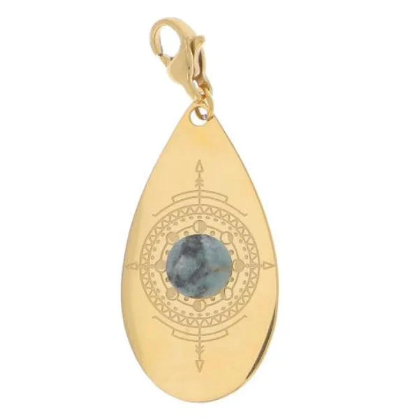 Maskotti/riipus, BOHM PARIS | Lockie Charm Zoella -turqoise africaine