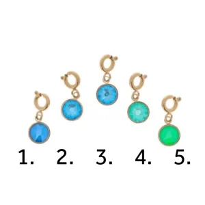 Maskotti/riipus, BOHM PARIS | Lockie Charm Casper nuances bleu-vert