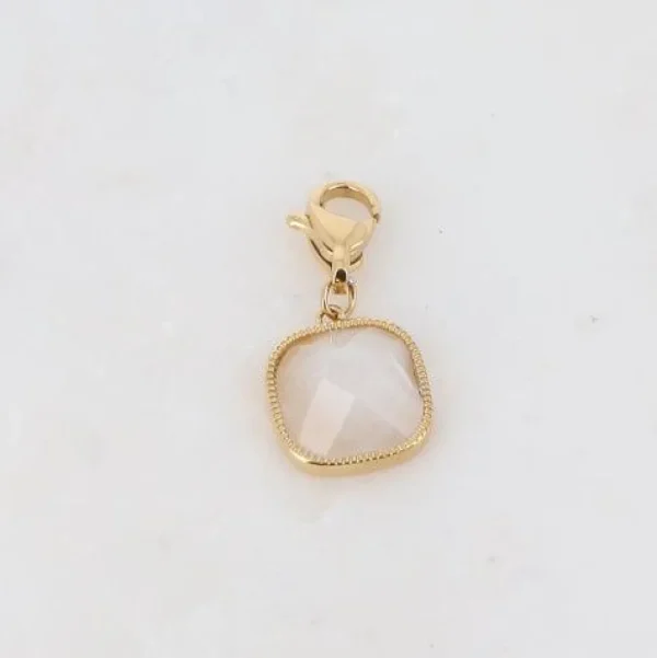 Maskotti/riipus, BOHM PARIS | Lockie Charm Chloé -agathe blanche