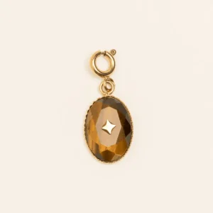 Maskotti/riipus, BOHM PARIS | Lockie Charm Castille petit -Oeil de tigre