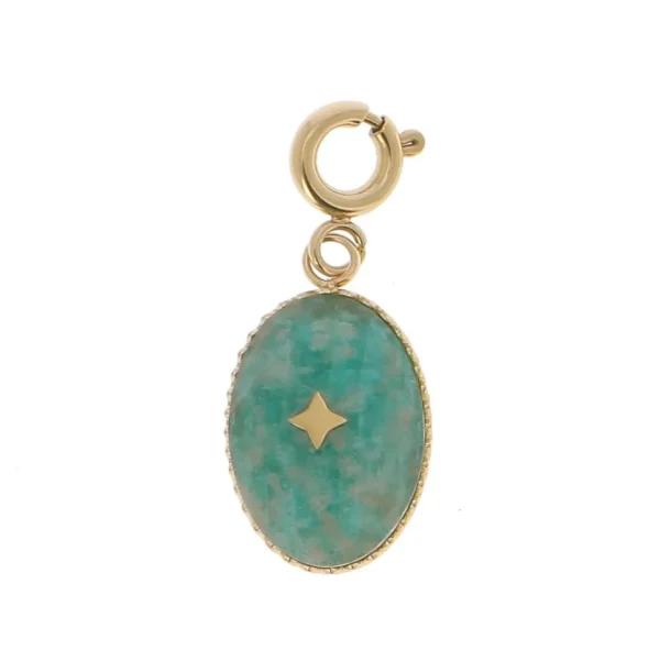 Maskotti/riipus, BOHM PARIS | Lockie Charm Castille petit, amazonite