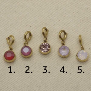 Maskotti/riipus, BOHM PARIS | Lockie Charm Cassy nuances roses