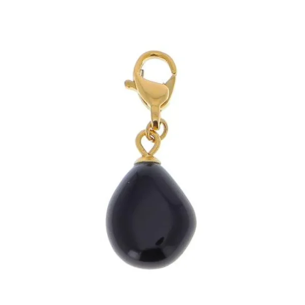 Maskotti/riipus, BOHM PARIS | Lockie Charm Naturelle -agathe noir