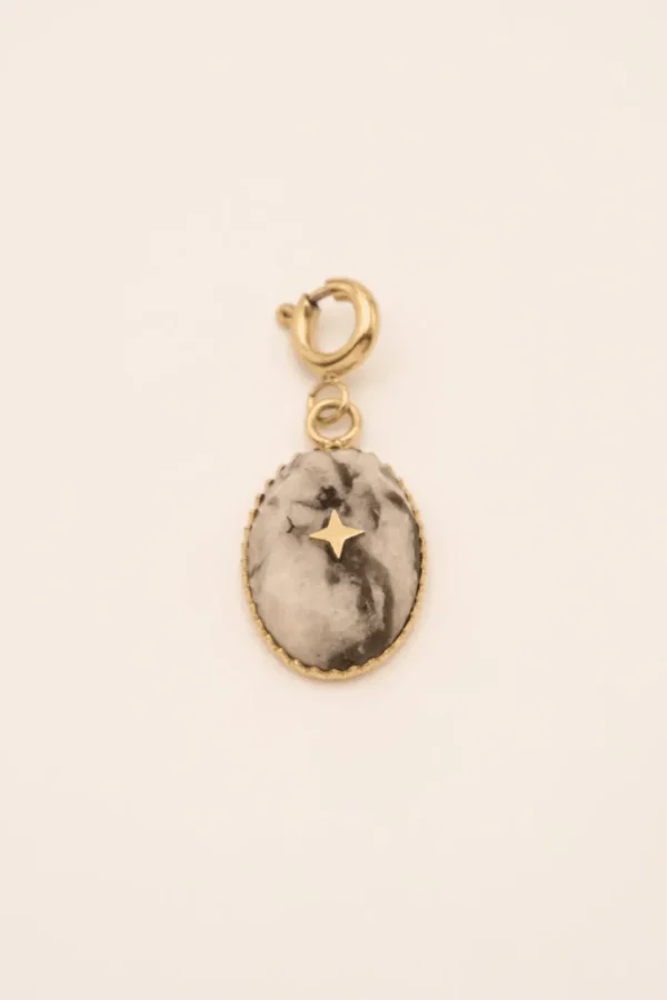 Maskotti/riipus, BOHM PARIS | Lockie Charm Castille petit, jaspe paysage