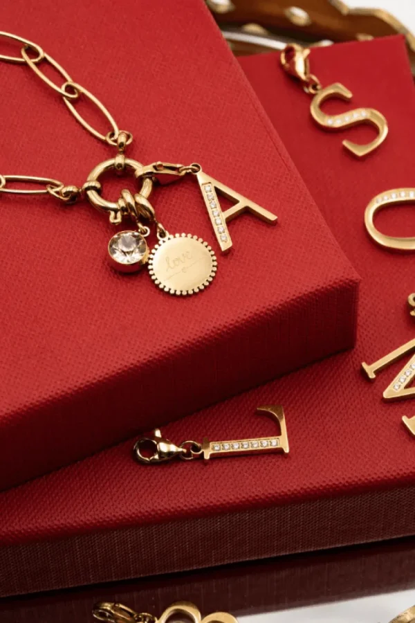 Maskotti/riipus, BOHM PARIS | Lockie Charm Cassy nuances roses