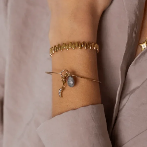 Maskotti/riipus, BOHM PARIS | Lockie Charm Naturelle -labradorite