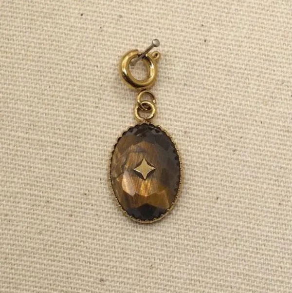 Maskotti/riipus, BOHM PARIS | Lockie Charm Castille petit -Oeil de tigre