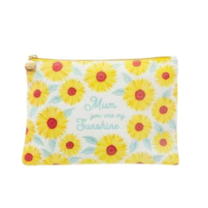 Meikkipussi, Sass & Belle | Sunflower Mum Cotton Pouch