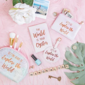 Meikkipussi, Sass & Belle | World Explorer Cosmetic Bag