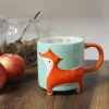 Muki, Clever Fox -turkoosi kettumuki tekstillä